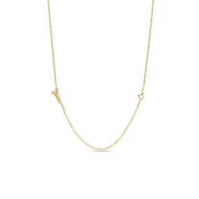 14k Gold Screw U Necklace