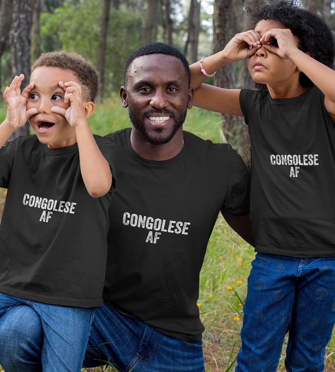 1sttheworld T-Shirt - Country Funny Congo Brazzaville T-Shirt Black A35