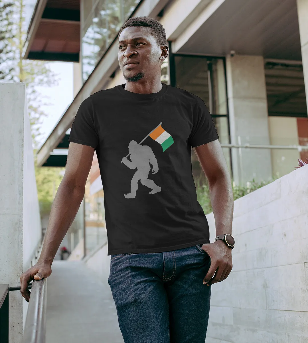 1sttheworld T-Shirt - Côte D’ivoire Or Ivory Coast Flag T-Shirt Black A35