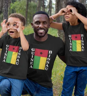 1sttheworld T-Shirt - Guinea Bissau Pride Flag T-Shirt Black A35