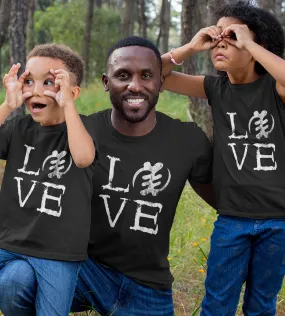 1sttheworld T-Shirt - Gye Nyame Adinkra Symbol Love T-Shirt Black A35