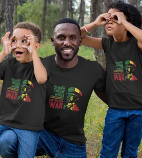 1sttheworld T-Shirt - Haile Selassie Speech War Judah Lion Jah Bless Rasta T-Shirt Black A35