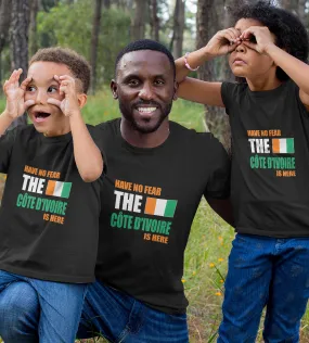 1sttheworld T-Shirt - Have No Fear The Cote D'Ivoire Is Here T-Shirt Black A35