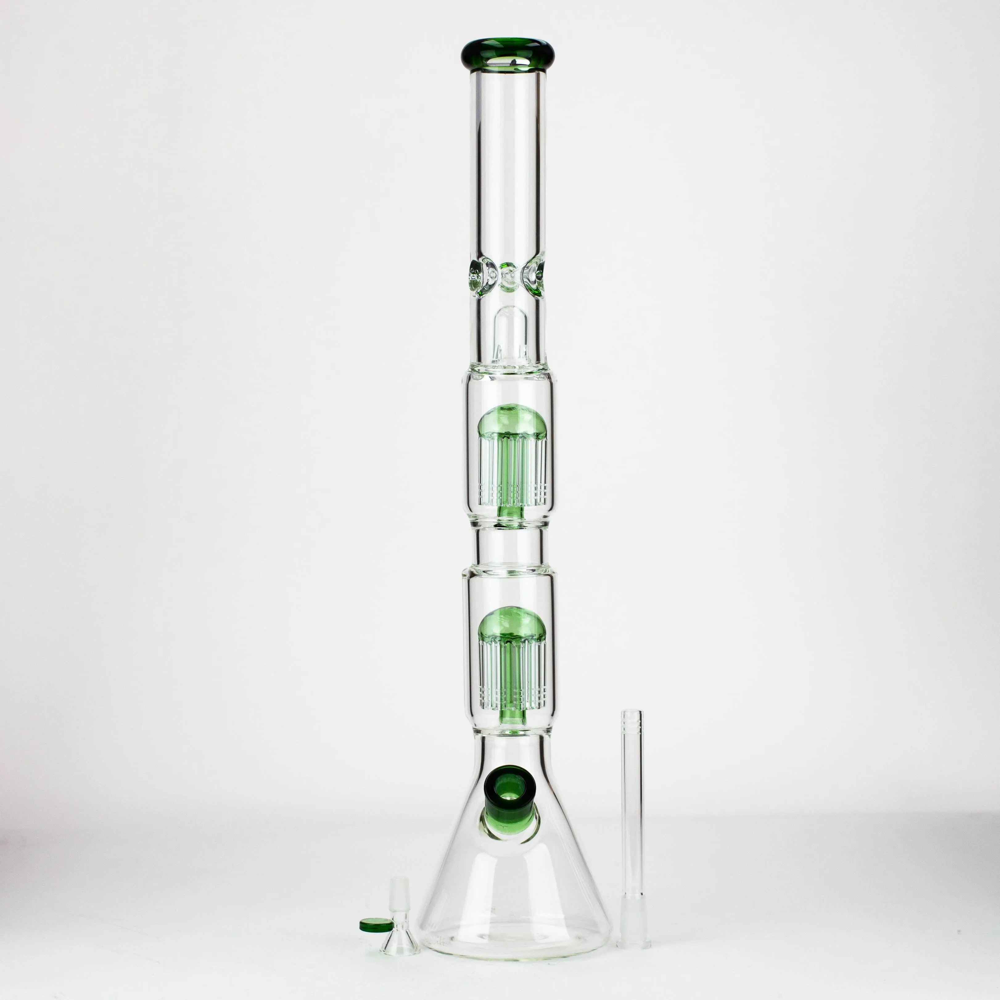 24.5" Dual 8-Arms Perc Bong