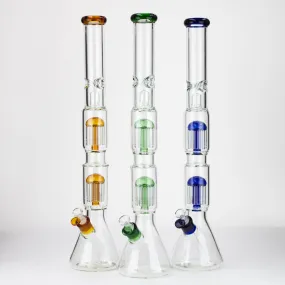 24.5" Dual 8-Arms Perc Bong