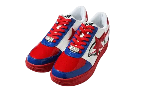 A Bathing Ape Bape Sta Low London Store Shark Red Sole