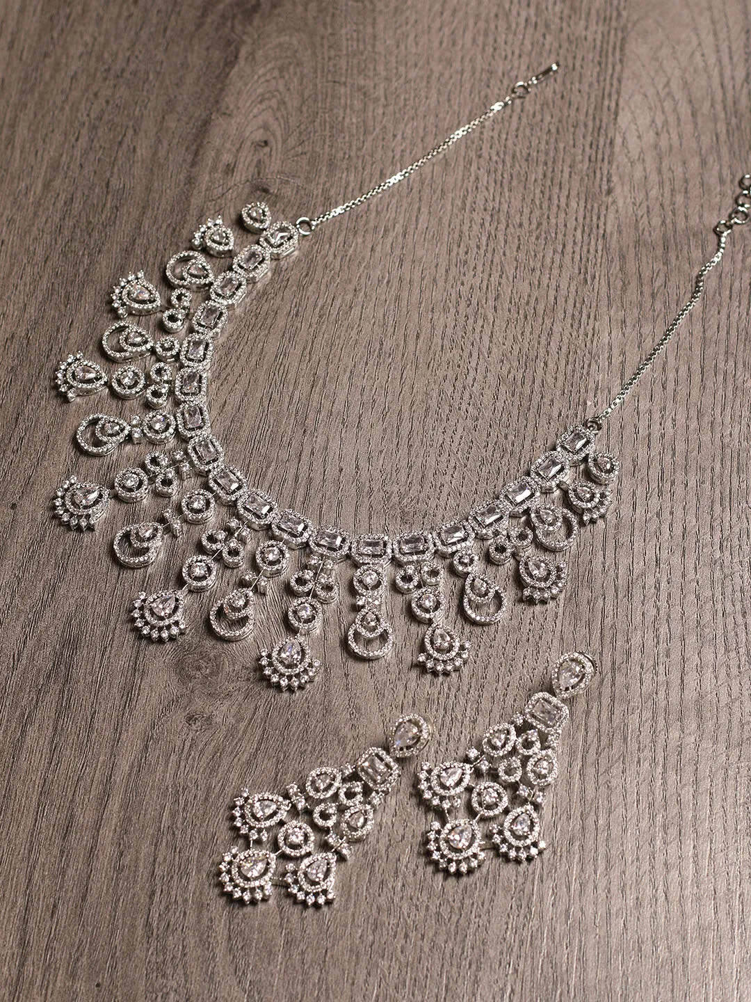 AD Necklace Set With Earrings