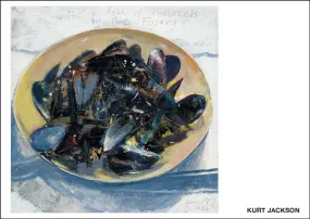 After a dish of mussels on the Fowey. Postcard. Pack of 10.