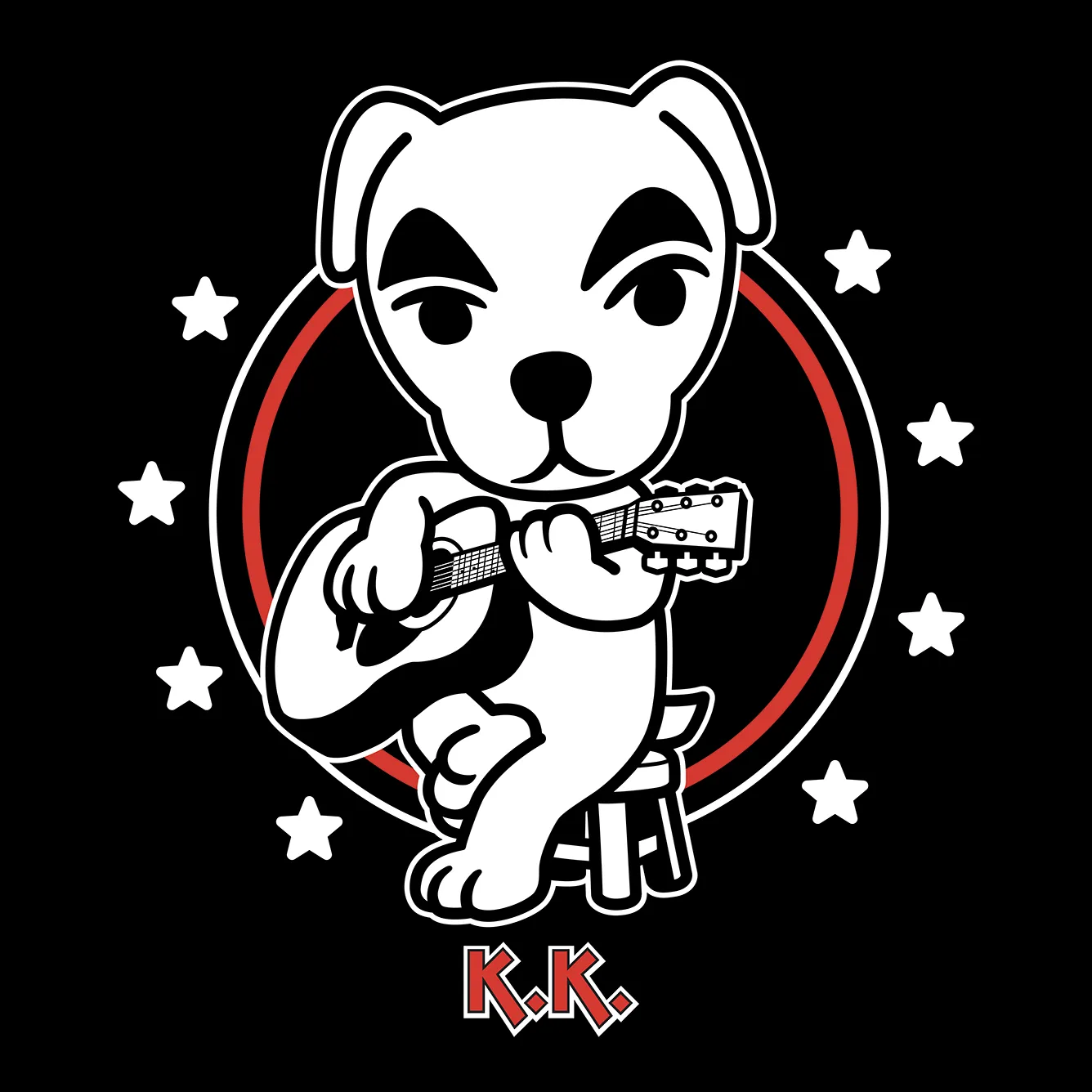 Animal Crossing - K.K. Slider Star Circle Tee