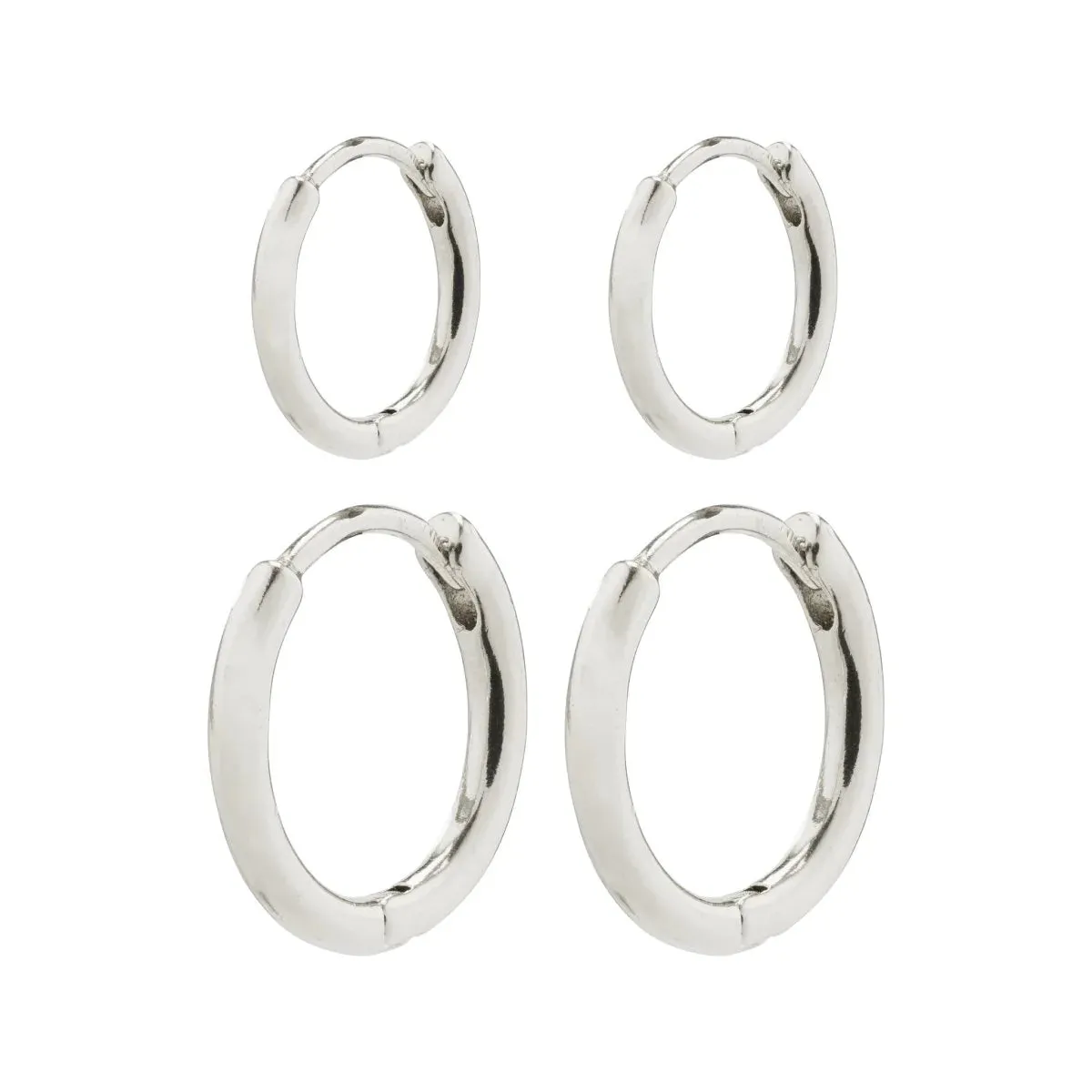 Ariella Silver Plated Hoop Set