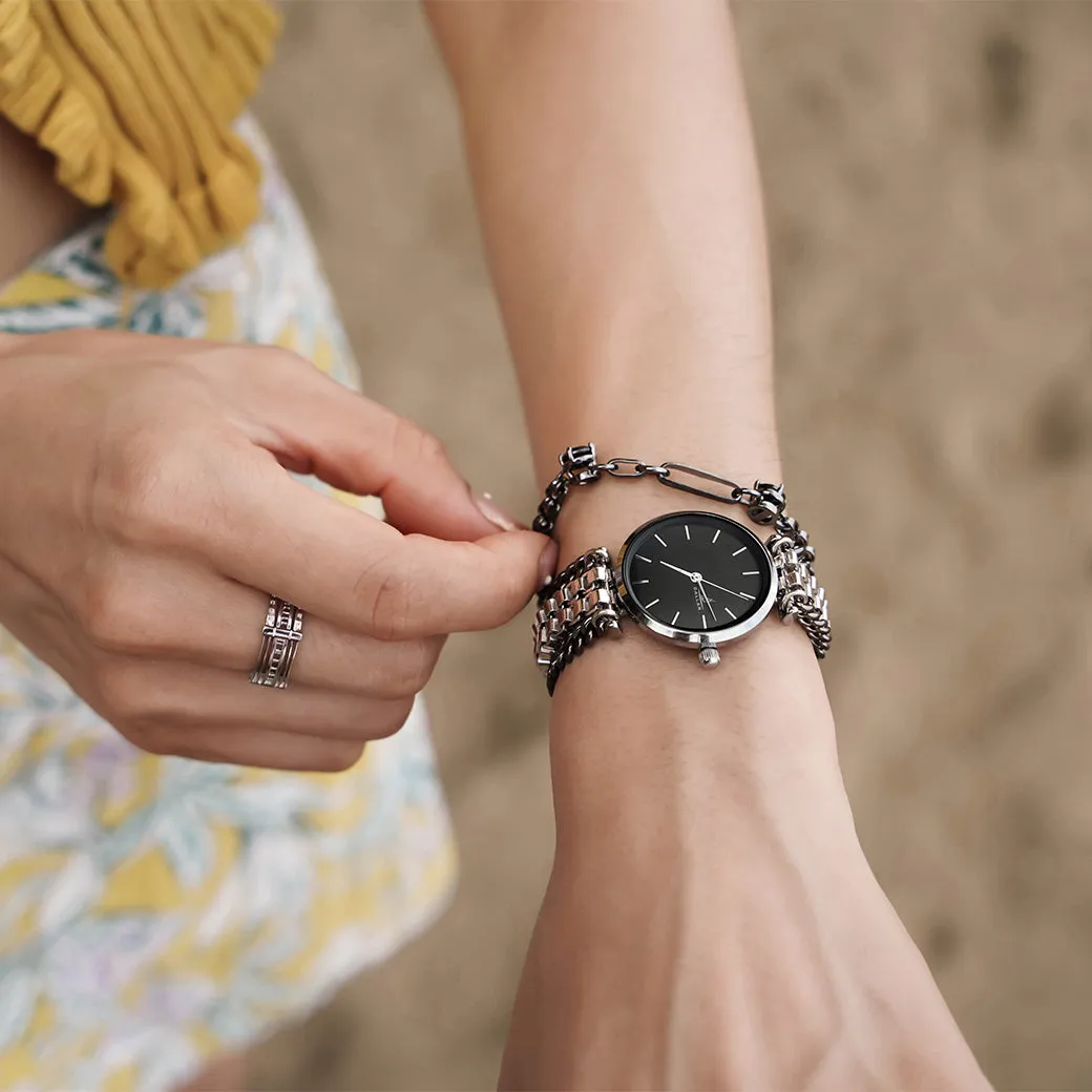 Asscher Watch [Black gold]