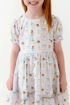 Aura Poplin Dress in Let Them Eat Cake