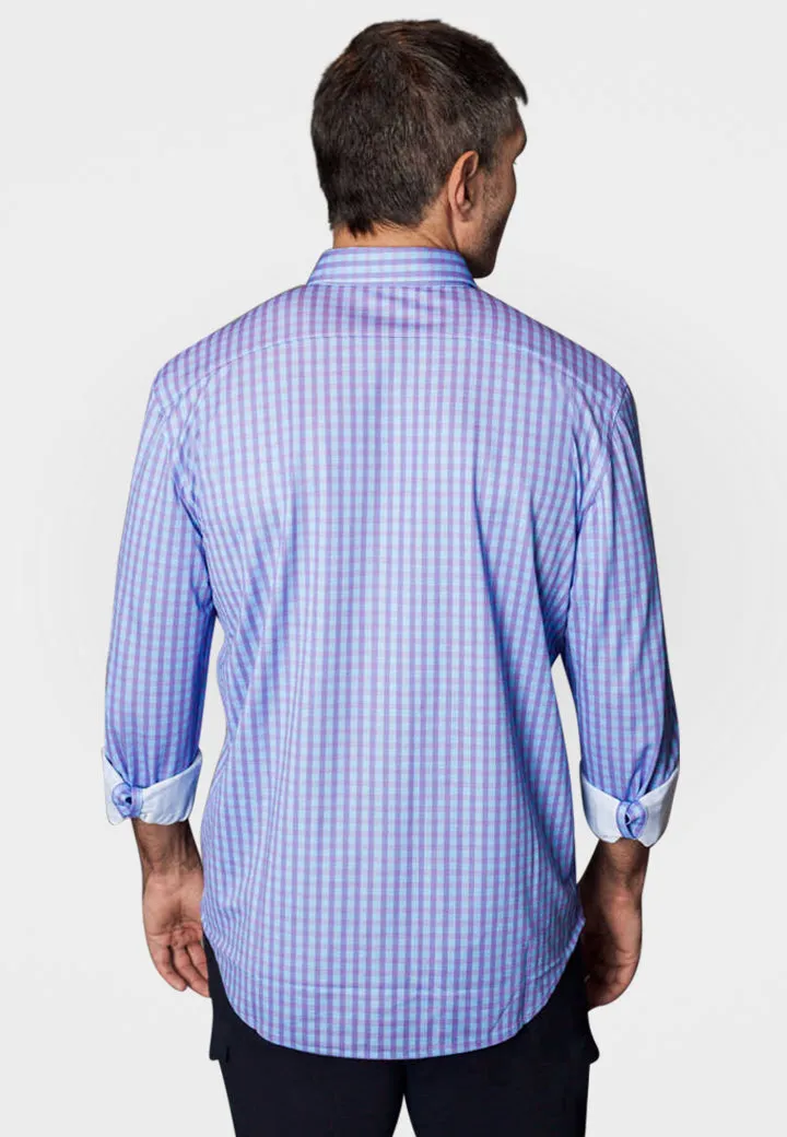 Avant Check Long Sleeve Tech Shirt