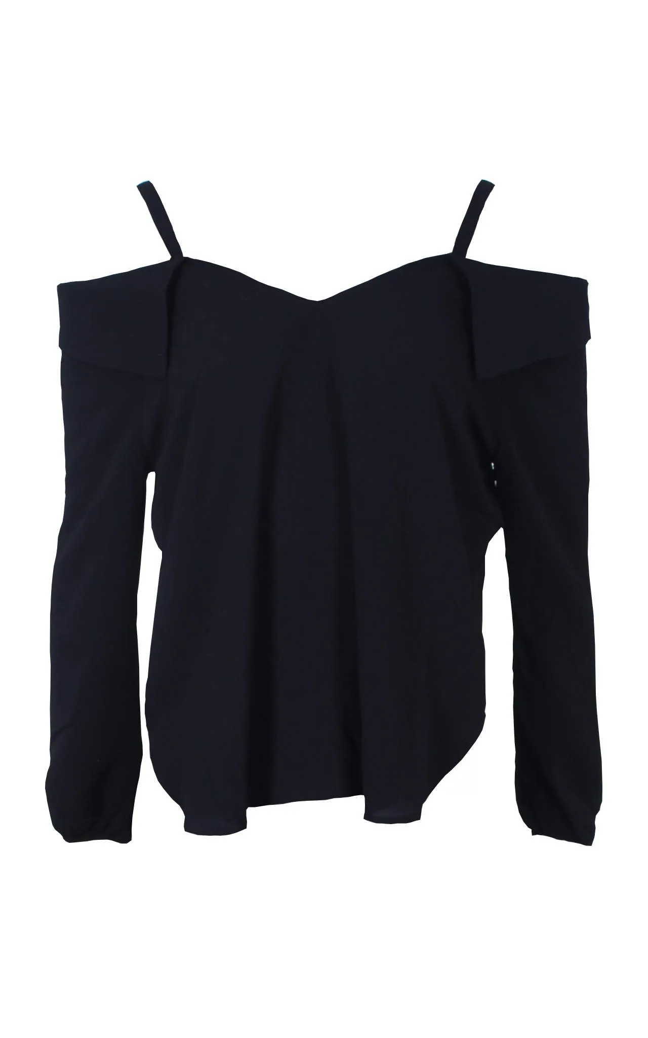 Black Cold Shoulder Top