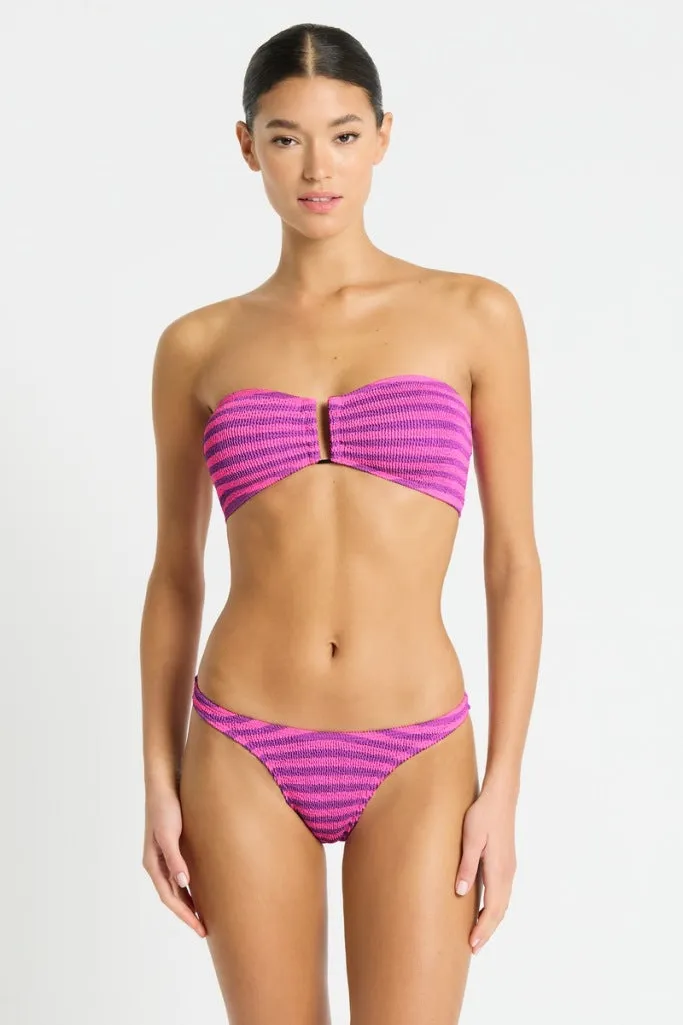 Bond-eye Blake Bandeau - Cerise Stripe