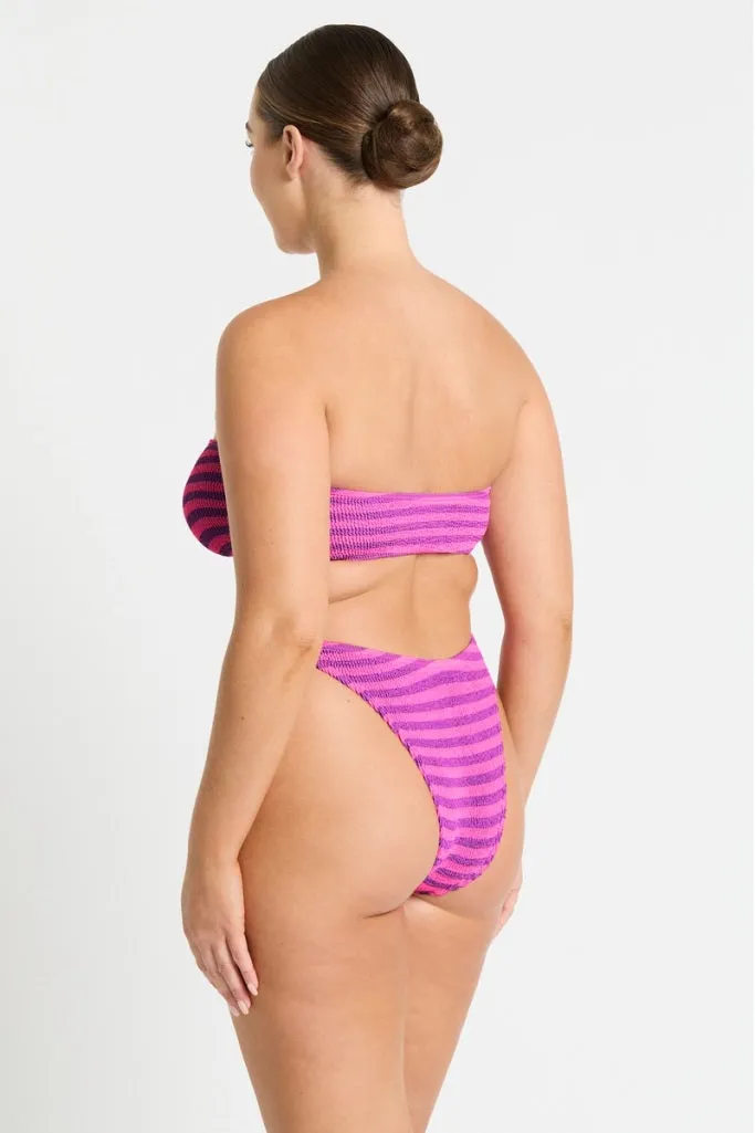 Bond-eye Blake Bandeau - Cerise Stripe