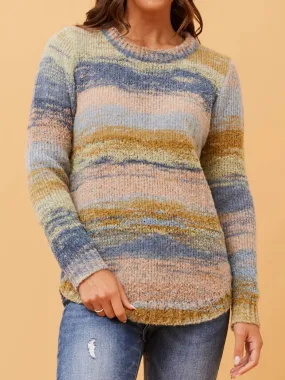 CAROLINE K MORGAN MULTI KNIT JUMPER