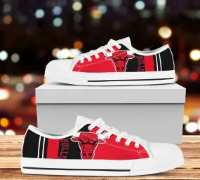 Chicago Bulls Custom Lowtop, Basketball Custom Shoes, Sport Lowtop, Canvas Shoes, Canvas Lowtop, Unisex Shoes, Gift Birthday