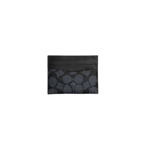 Coach Black and Grey Monogram Card Case | Brand New |