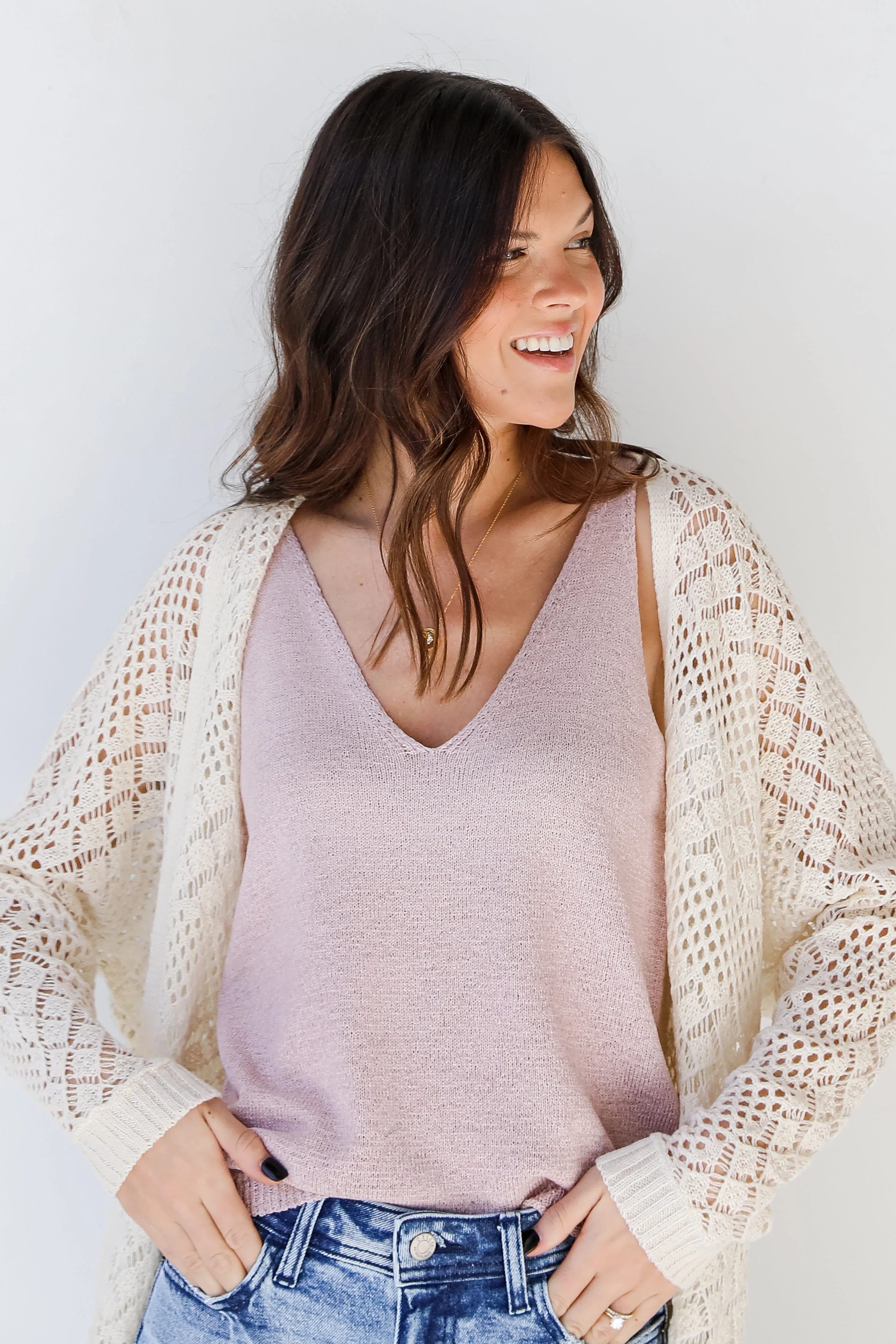 Days Of Bliss Crochet Knit Cardigan