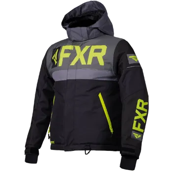 FXR Helium Kids Jacket Black/Char/Grey