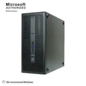 HP EliteDesk 800 G2 6th Gen Tower Business Desktop Computer, Intel Core i5 6500 up to 3.6GHz, 16G DDR4, 120G SSD   2T, DVD, WiFi, USB 3.0, VGA, DP, Win 10 Pro 64-Bit Supports EN/ES/FR(CI5)(Renewed)