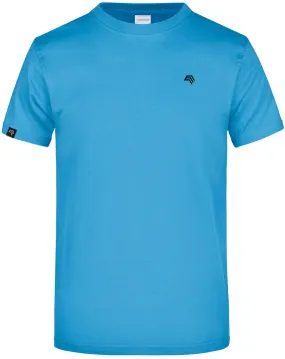 JAN 0002 ― Herren Heavy Komfort T-Shirt - Aqua Blau