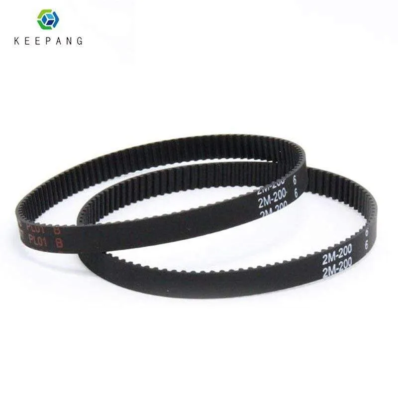 Kee Pang GT2 Closed Loop Timing Belt Rubber 2GT 6mm 3D Printers Parts 200 280 400  852 mm Synchronous Belts Part