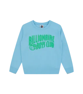 KIDS ARCH LOGO CREWNECK - SKY BLUE