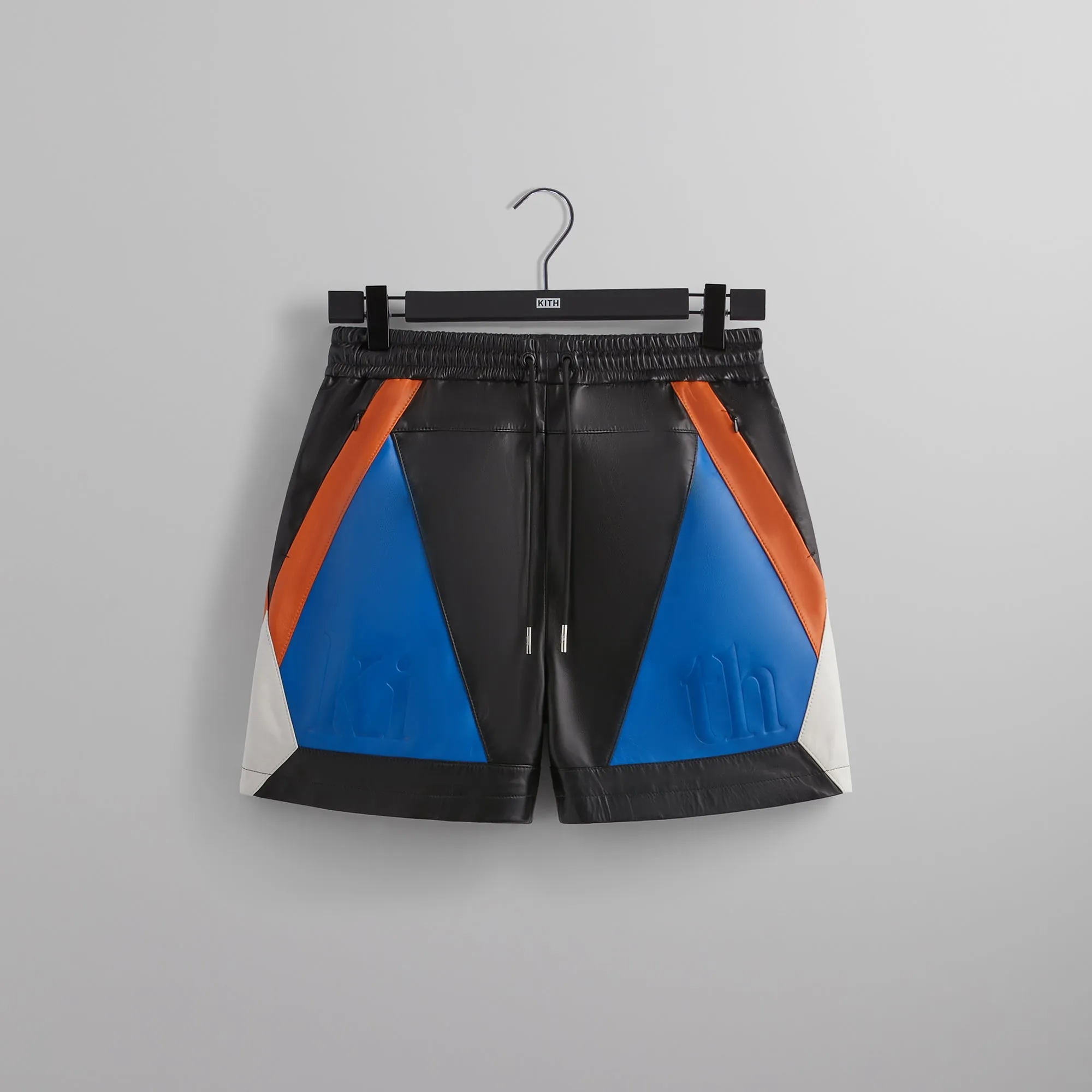 Kith for the New York Knicks Leather Turbo Shorts - Black