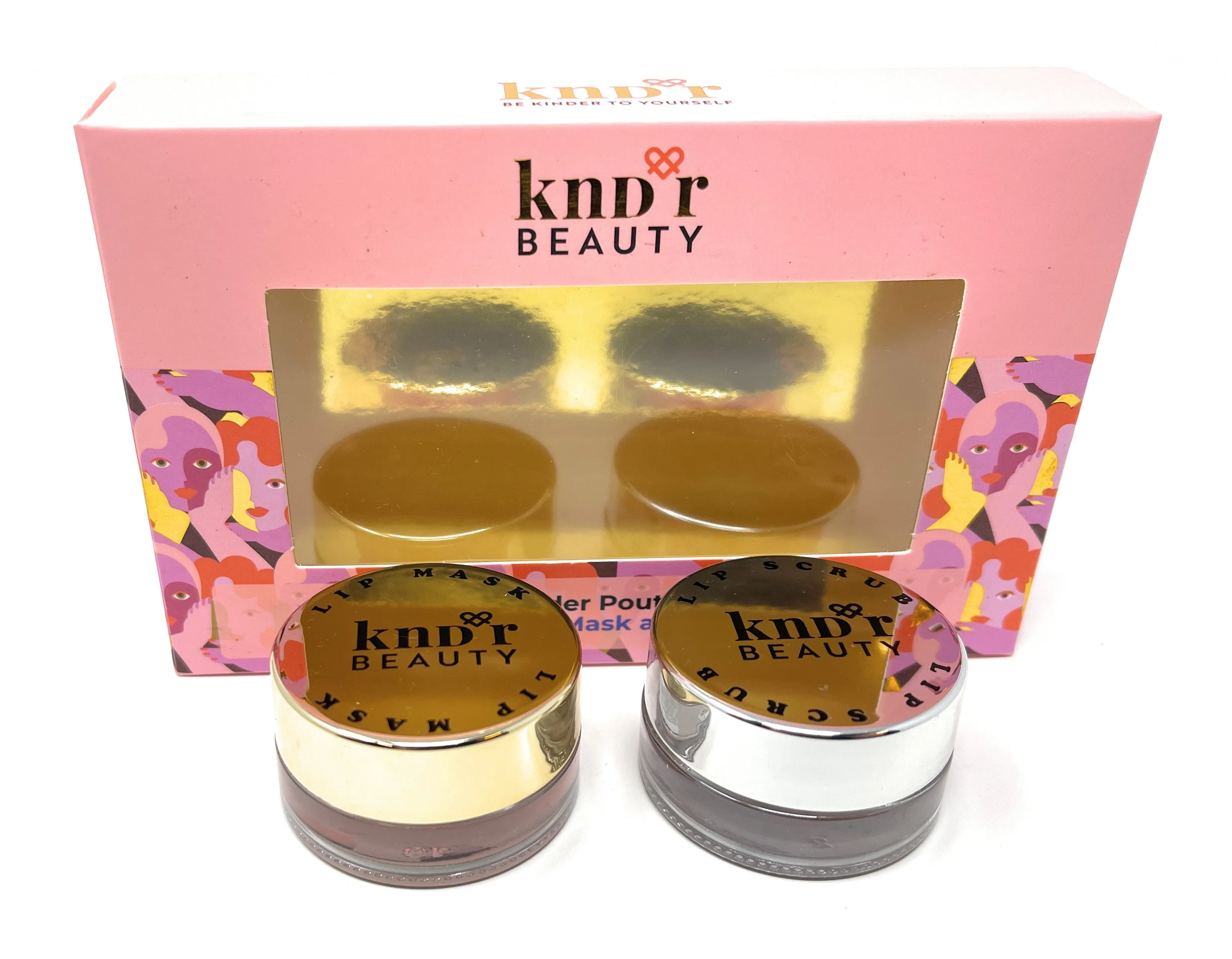 KNDR Beauty Lip Mask and Lip Scrub A Kinder Pout Set