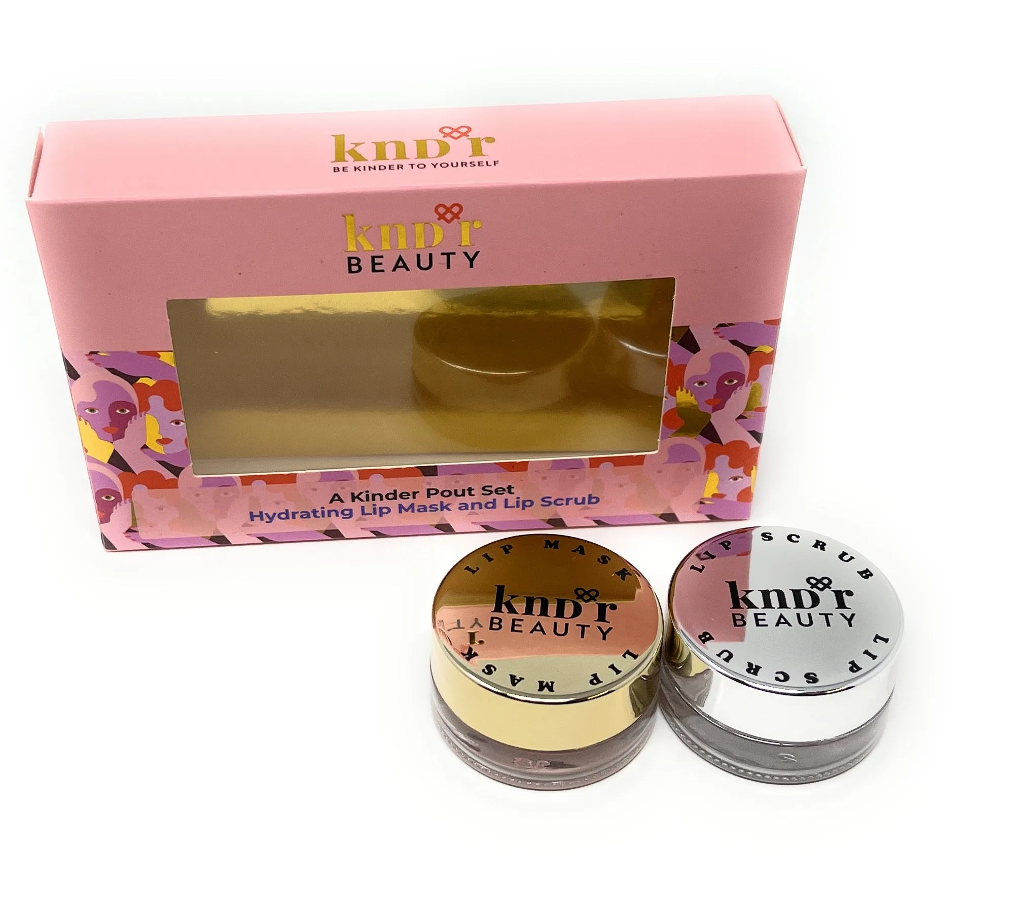 KNDR Beauty Lip Mask and Lip Scrub A Kinder Pout Set