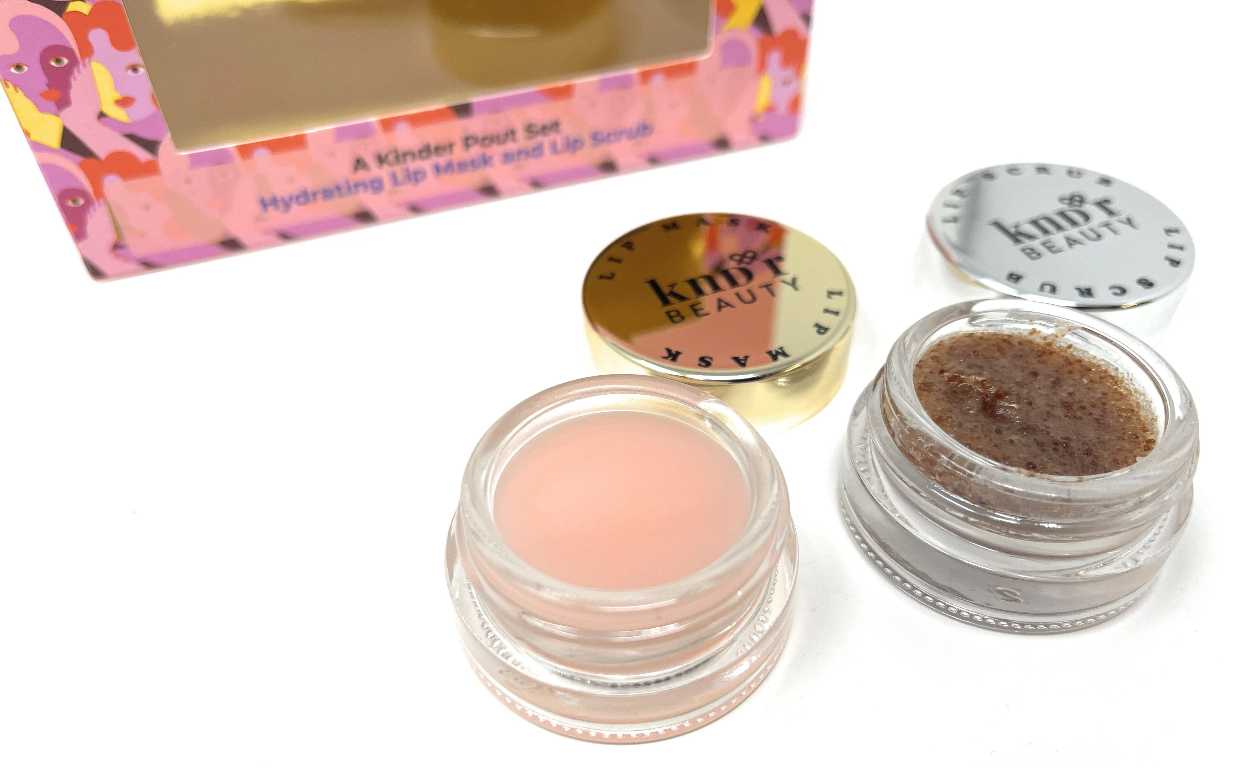 KNDR Beauty Lip Mask and Lip Scrub A Kinder Pout Set