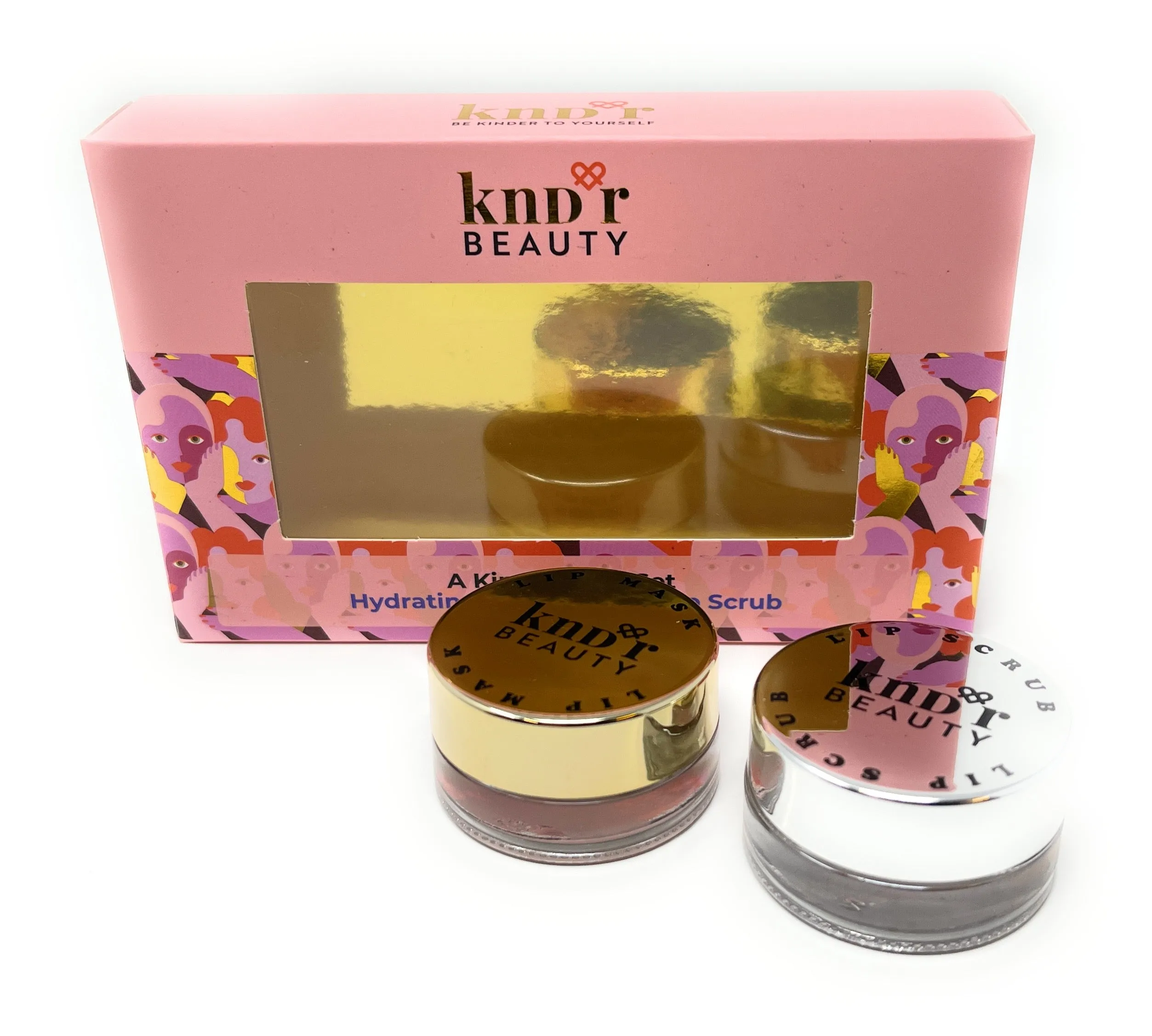 KNDR Beauty Lip Mask and Lip Scrub A Kinder Pout Set