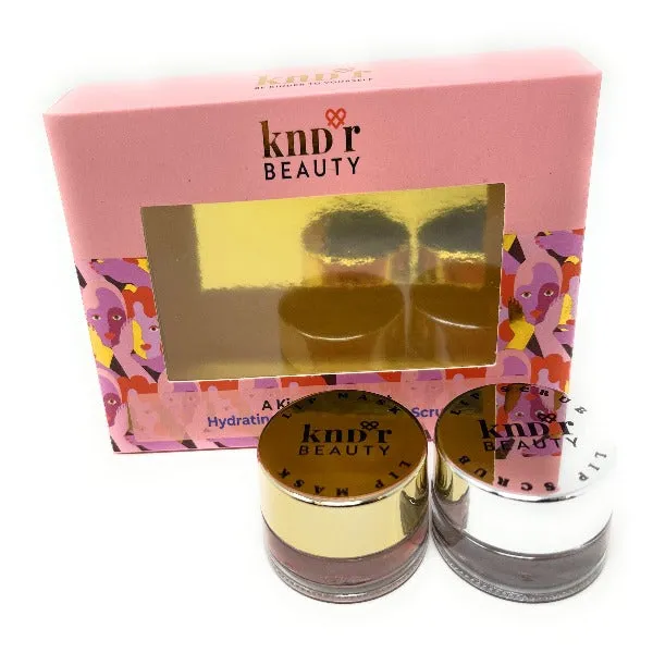 KNDR Beauty Lip Mask and Lip Scrub A Kinder Pout Set