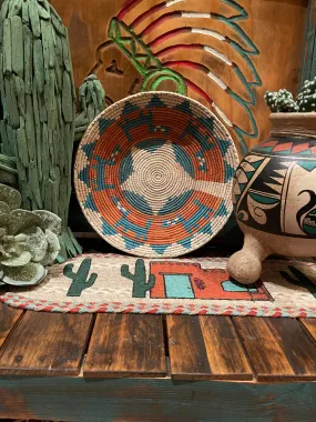 Large woven Southwest bowl or basket