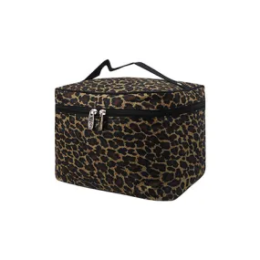 Leopard print NGIL Large Top Handle Cosmetic Case