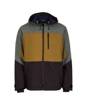 Men's Carbon Snow Jacket - Balsam Green Colour Block