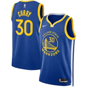 Men's Golden State Warriors Stephen Curry Jersey Icon Edition Royal Blue