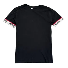 Men's Tape Logo T-Shirt Black Size XS