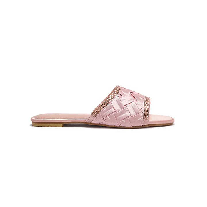 Mirror Embellished Woven Sandal MY 263