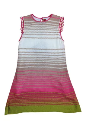 MISSONI KIDS Girl's Wool Blend Sleeveless Knitted A-Line Dress (4)