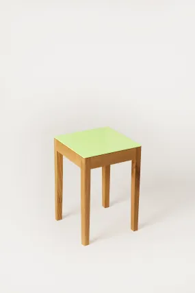 Monster Green Oak Stool