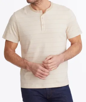 Multistripe Short-Sleeve Henley - FINAL SALE