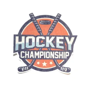 No cutout Silly Patch: Hockey championship