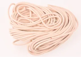 Off White Leather Cord, Round 3mm, Cowhide Leather, 10 meters, Lth0091