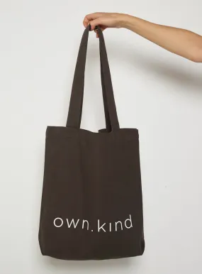 Own Kind Canvas Tote-Black