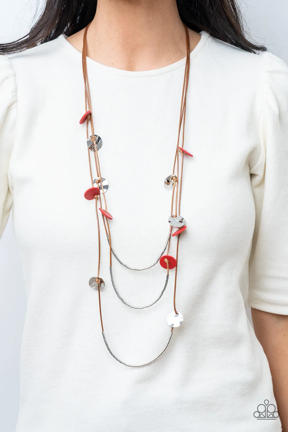 Paparazzi Alluring Luxe - Red Necklace