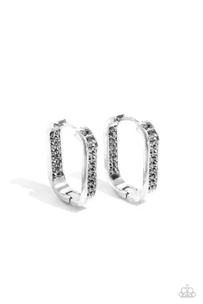 Paparazzi Sinuous Silhouettes Silver Post Earrings