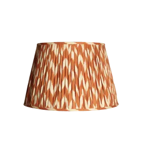 Pooky Orange Ikat Linen Lampshade